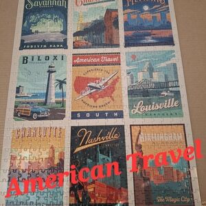 American Travel Puzzle 500 Piece Puzzle